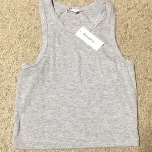 BRAND NEW Size Medium Grey Bluenotes Cropped Tank Top.